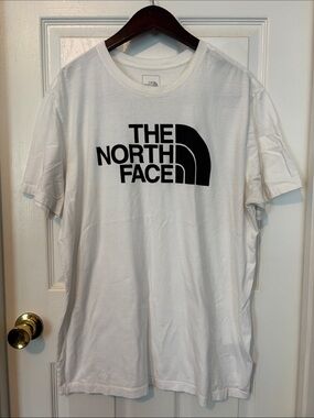 Men’s The North Face White T-Shirt with Black Logo